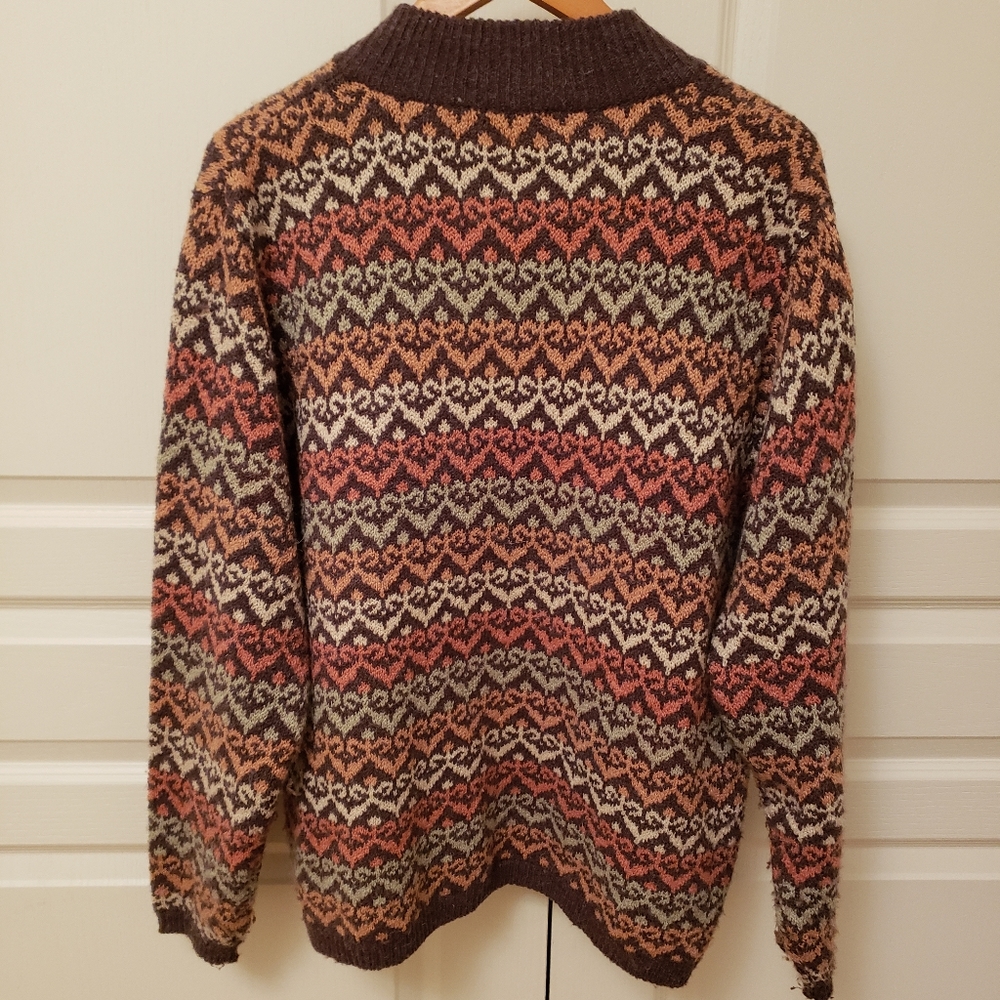 2X Full Zip Cardigan Plus Size Sweater Dressbarn Brown Rust Neutral - Picture 5 of 6